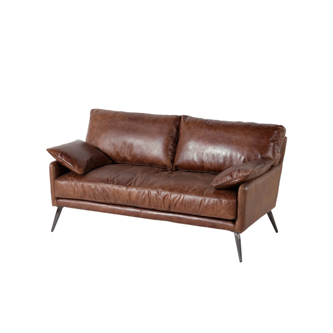 Varese 2 Seater Leather Sofa image 0
